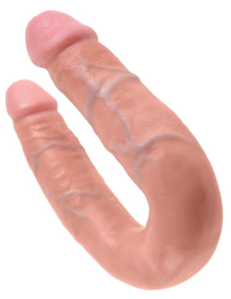 King Cock U-Shaped Medium Podwójne dildo zdjęcie 2