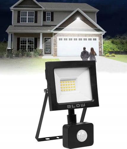 HALOGEN LAMPA LED NAŚWIETLACZ REFLEKTOR CZUJNIK RUCHU ZMIERZCHU 20W na Arena.pl