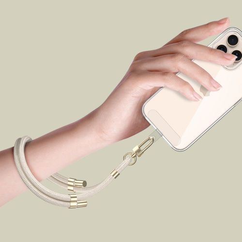 tech-protect c4s rope wrist strap beige/gold na Arena.pl