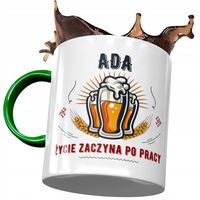 Kubek Zielony Dla Ady Żony Koleżanki Na Prezent Z Nadrukiem Ze Zdjęciem