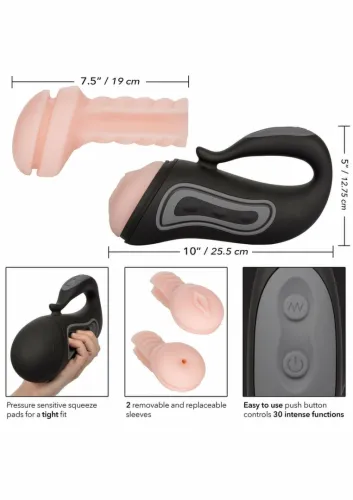 calexotics optimum power rechargeable grip-n-stroke - maszyna intymna na Arena.pl