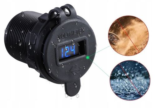 ŁADOWARKA SAMOCHODOWA 2xUSB QC3.0 WOLTOMIERZ DOTYK na Arena.pl