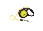 Flexi Smycz New Classic M Taśma 5m Do 25kg Żółty Neon