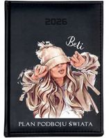 KALENDARZ A6 2026 TYGODNNIOWY Z NADRUKIEM PREZENT PLANER Z TWOIM IMIENIEM