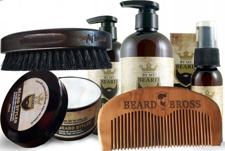 Zestaw do Pielęgnacji Brody by my Angry Beard z Kremem Szczotka Grzebień zdjęcie 1