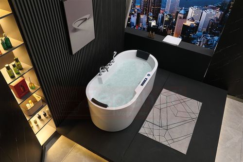 Wirujące dysze Wanna z hydromasażem BZX-675 prostokątna 170cmx850cmx60cm z na Arena.pl