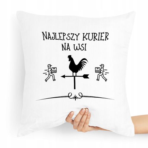 Poduszka Prezent Dla Najlepszego Kuriera Na Wsi Z Nadrukiem Ze Zdjęciem na Arena.pl