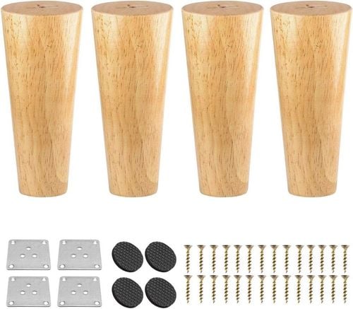 Nogi do mebli z drewna 15cm 4 szt. na Arena.pl
