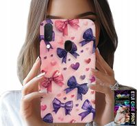 ETUI DO SAMSUNG GALAXY A20E - KOLOROWE WSTĄŻKI WSTĄŻKA WZORY + SZKŁO