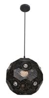 Lampa wisząca żyrandol Candellux EUPHORIA czarna