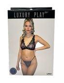 bielizna luxury play   lingerie set small black