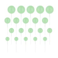 Toppery na tort kulki zielone jasne miętowe matowe, 20 szt.