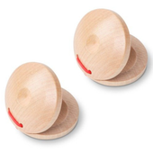 Kastaniety drewniane Kera Audio CA-5W instrument perkusyjny dla dzieci 2szt