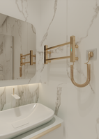 ELNA Mini Grzejnik łazienkowy elektrczny Ladder Lux 2 Gold ENERGOOSZCZĘDNY