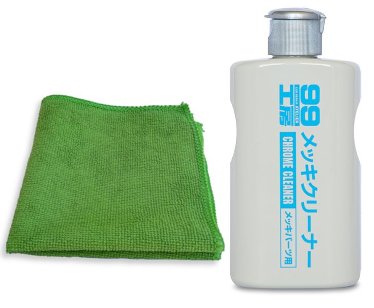Soft99 Chrome Cleaner 125ml + 1 Mikrofibra zdjęcie 2