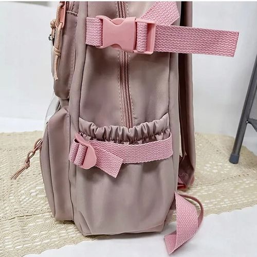 Plecak Szkolny RÓŻOWY Tornister Z Misiem Brelok dla Dziewczynki Dziecka na Arena.pl