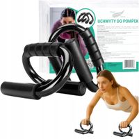 UCHWYTY PODPÓRKI DO POMPEK TRENING W DOMU I SIŁOWNI STALOWE WYTRZYMAŁE 2szt