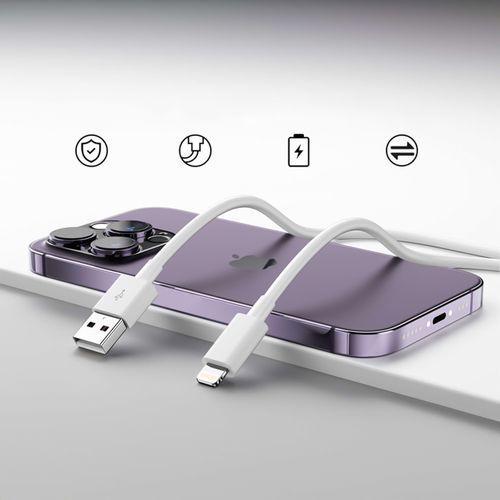 kabel 1m lightning do usb-a usb do apple iphone, ipad, ipod box biały na Arena.pl