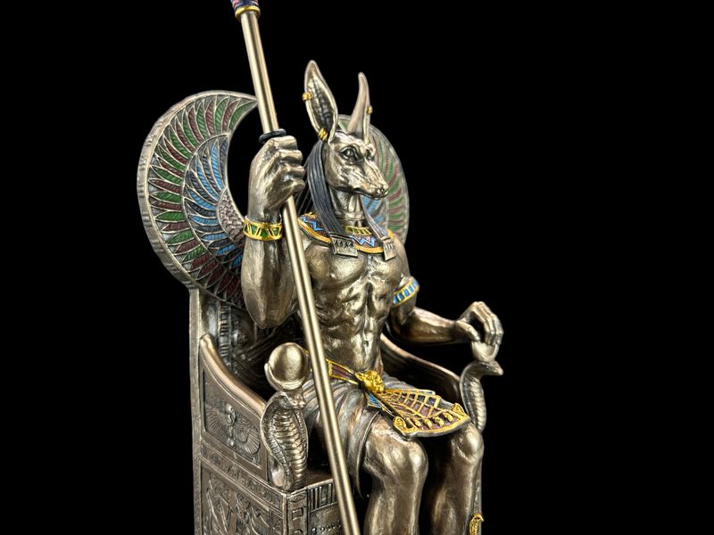 EGIPSKI BÓG ANUBIS NA TRONIE VERONESE (WU76733A4) zdjęcie 8