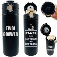 KUBEK TERMICZNY Z GRAWEREM TERMOS DO KAWY 420ml prezent męża żony taty niej