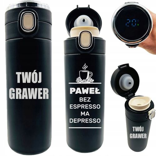 KUBEK TERMICZNY Z GRAWEREM TERMOS DO KAWY 420ml prezent męża żony taty niej na Arena.pl