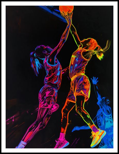 Plakat 75x100cm Mecz W Kosza zdjęcie 3