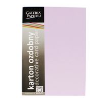 KARTON OZDOBNY GŁADKI LAWENDOWY SATYNOWY 210G GALERIA PAPIERU