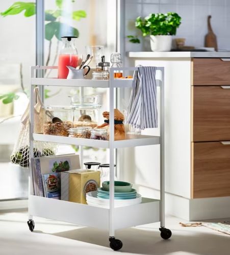 IKEA NISSAFORS WÓZEK KUCHENNY WÓZEK NA KÓŁKACH REGAŁ MOBILNY BAREK 3 na Arena.pl