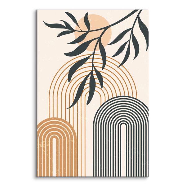 Obraz Na Płótnie Do Salonu Liście Natura Styl Boho 80cm x 120cm zdjęcie 2