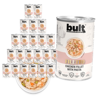 BULT Filety Mięsne mokra karma dla psa Kurczak z Makaronem puszka 24x400g