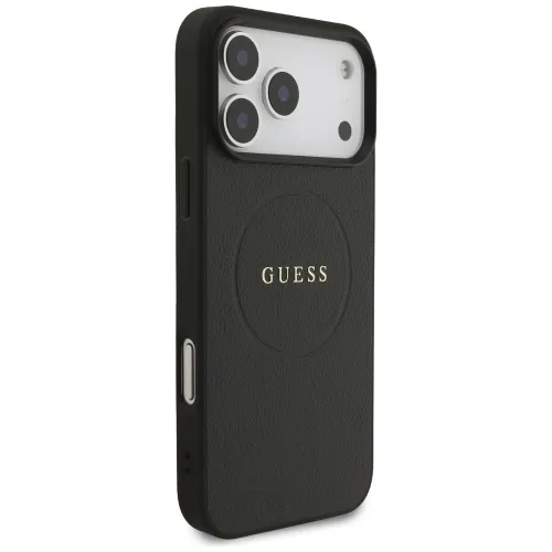 etui guess grained ring magsafe do iphone 17 pro max - czarne na Arena.pl