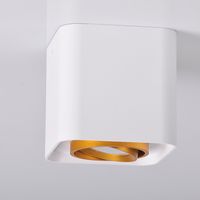 Kostka lampa sufitowa EGER 313980 regulowana tuba natynkowa biała