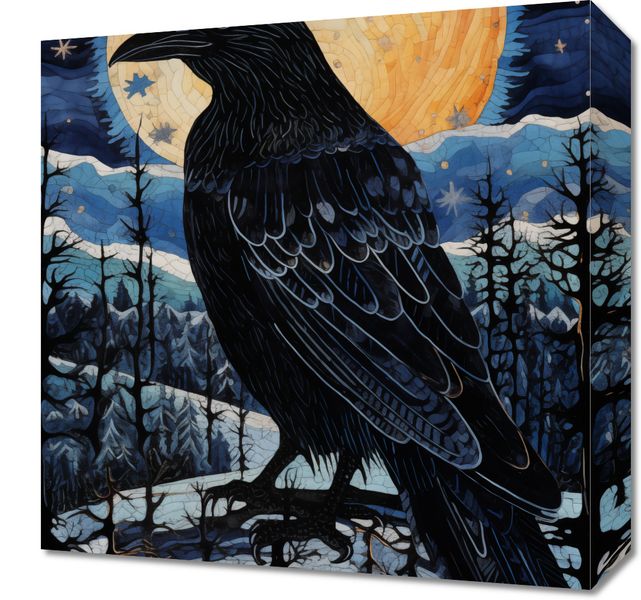 Obraz 40x40cm Kruczy Mąciciel zdjęcie 1