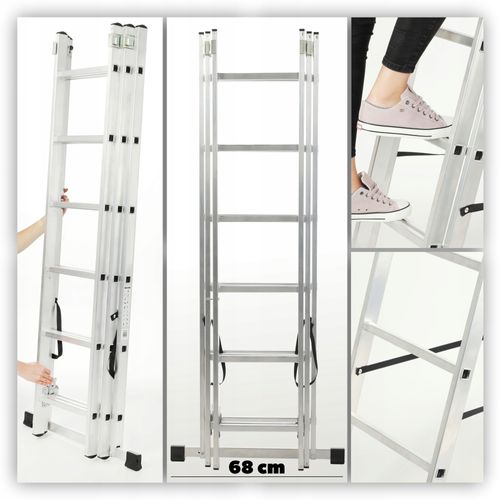 KADAX Drabina wielofunkcyjna 6-stopni 3x6 BASIC na Arena.pl