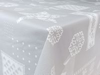 Obrus Gruba Cerata Świąteczna Dekoracyjna PVC Szare Renifery 140x10 CA400