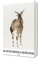 Obraz 30x50cm Design Deer, Hokusai Vintage do Salonu