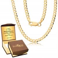 Złoty Łańcuszek 925 Męski Pancerka Grawer Dzień Chłopaka Ojca Taty