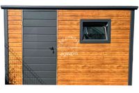 Schowek Domek ogrodowy 3,5x2,5m Okno Drewnopodobny - Dach spad w tył ID687