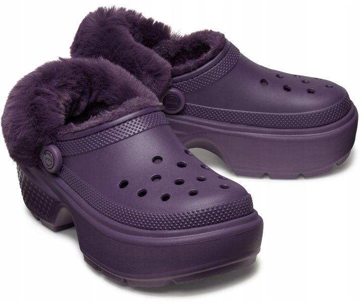 Crocs Damskie Ocieplane Chodaki Buty Platforma Stomp Lined Clog 42-43 zdjęcie 1