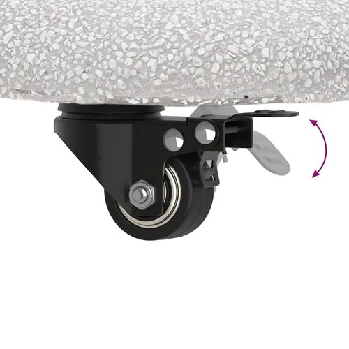 Podstawa do parasola Jasnoszary i czarny 45 x 45 x 40 cm na Arena.pl