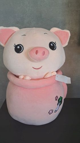 Świnka w Kubku duży pluszowy miś 48 cm bez kocyka DOSTĘPNA super prezent na Arena.pl