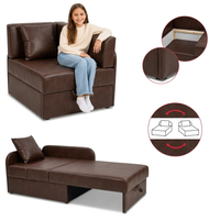 Łóżko dziecięce sofa kanapa brąz ekoskóra ekoskóra Denis Family Meble