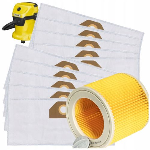 10x WORKI DO ODKURZACZA KARCHER WD3 WD 3 MV3 WD2 SE4001 KWD3 zestaw + na Arena.pl