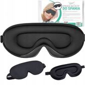 OPASKA NA OCZY DO SPANIA 3D MASKA ZACIEMNIAJĄCA 99% ŚWIATŁA REGULOWANA
