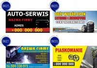 BANER auto serwis piaskowanie felg projekt 1x2m