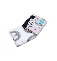 Mini Pieluszka, Przytulanka z Jonami Srebra - 2 szt (Koty i Jeżyki) 35x30 cm