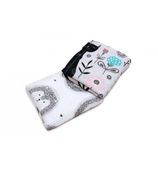 Mini Pieluszka, Przytulanka z Jonami Srebra - 2 szt (Koty i Jeżyki) 35x30 cm