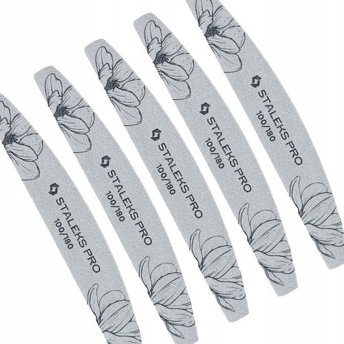 Pilnik do paznokci STALEKS mineralny PÓŁKSIĘŻYC łódka 100/180 100 na Arena.pl