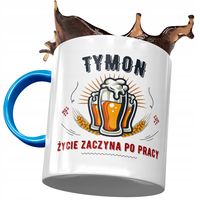 Kubek Błękitny Dla Tymona Kolegi Męża Na Prezent Z Nadrukiem Ze Zdjęciem
