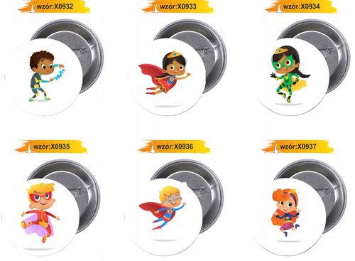 Przypinki buttony SUPER BOHATER HIT na Arena.pl